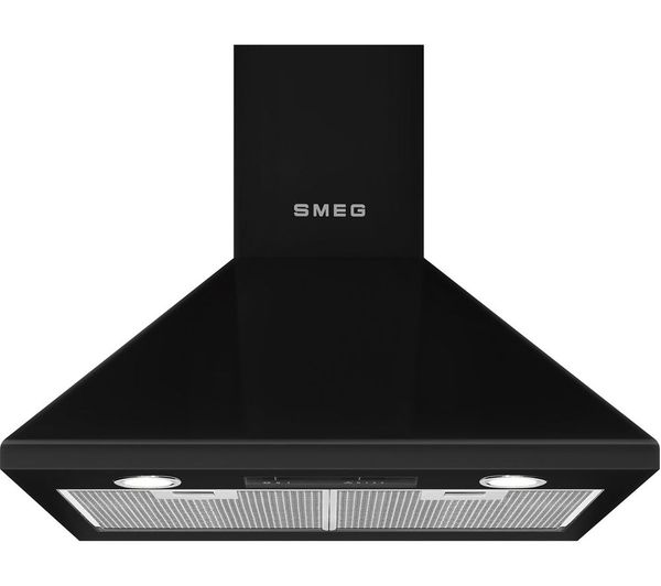 Smeg Ksed65nee Victoria Chimney Cooker Hood Black