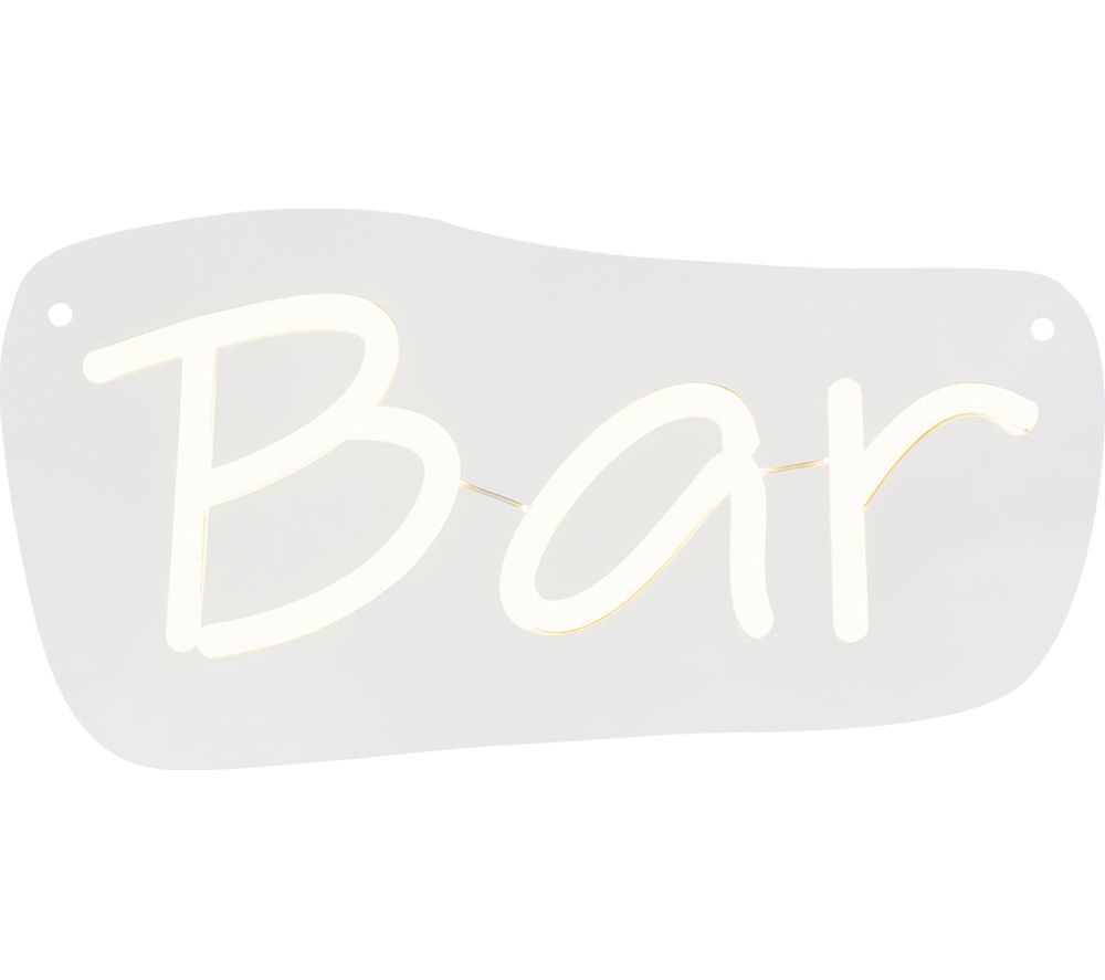 Bar LED Neon Sign - Warm White