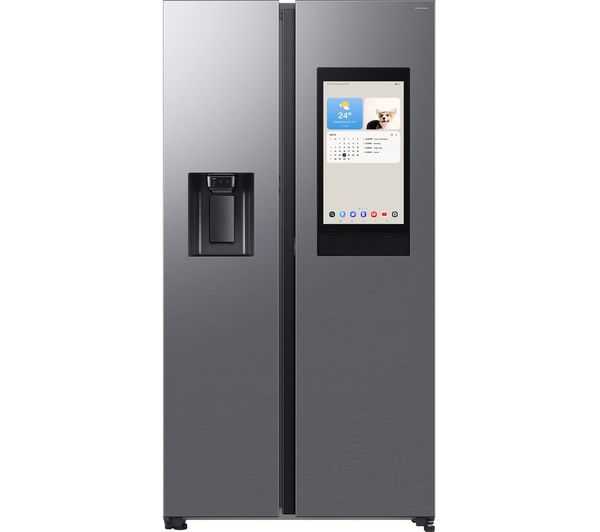 Samsung Bespoke Ai Family Hub Rs90f66beteu American Style Smart Fridge Freezer Silver