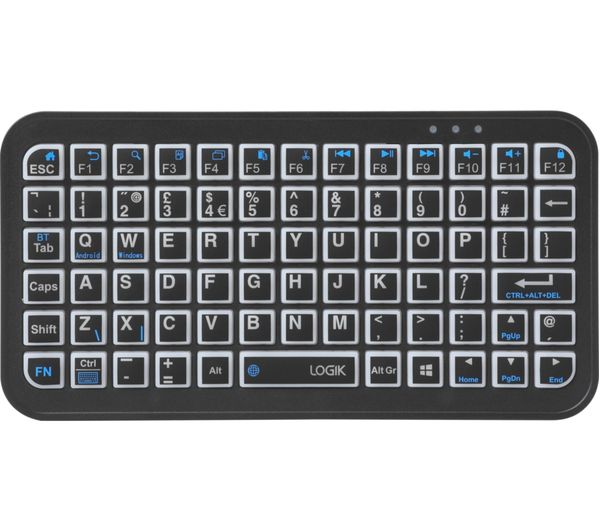 Logik Lminikbi26 Mini Bluetooth Keyboard Black