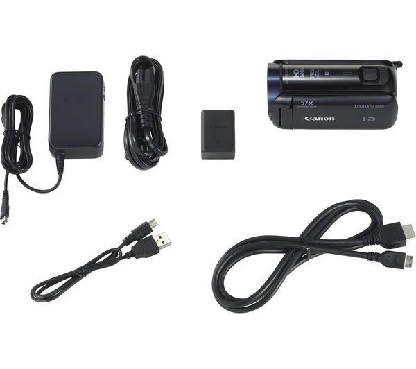 0280c017 Canon Legria Hf R606 Traditional Camcorder Black Currys Pc World Business