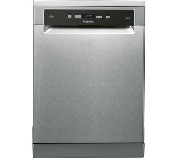 HOTPOINT HDFO 3C24 W C X UK Full-size Dishwasher - Inox