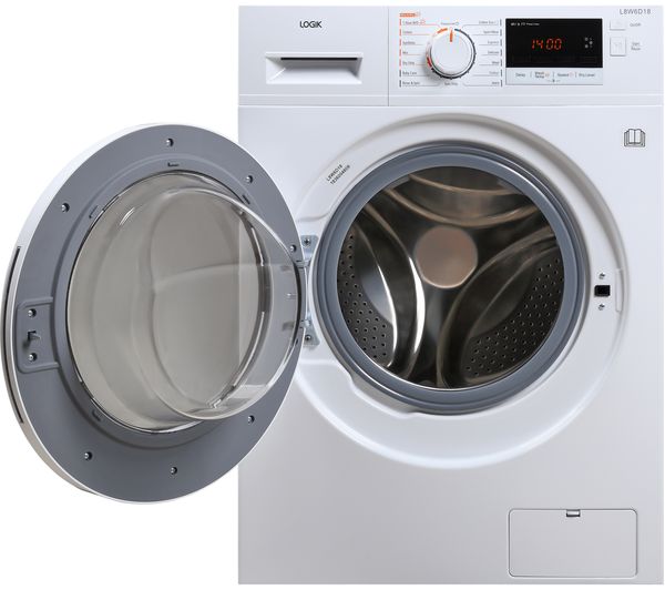 L8W6D18 LOGIK L8W6D18 8 kg Washer Dryer White Currys Business