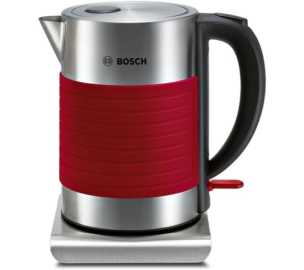 Image of BOSCH Silicone TWK7S04GB Jug Kettle - Red
