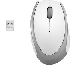 AMWLWH19 Wireless Optical Mouse - White & Silver