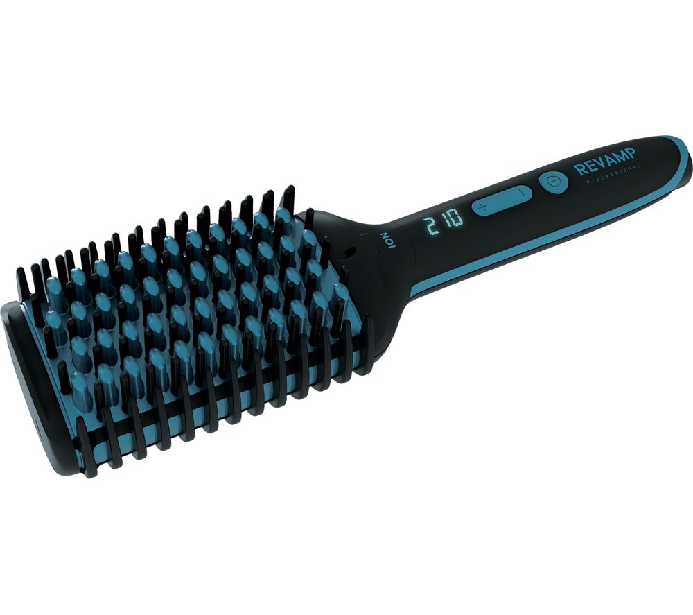 REVAMP Progloss Multiform BR-1600 Electric Hair Styling Brush - Black & Blue