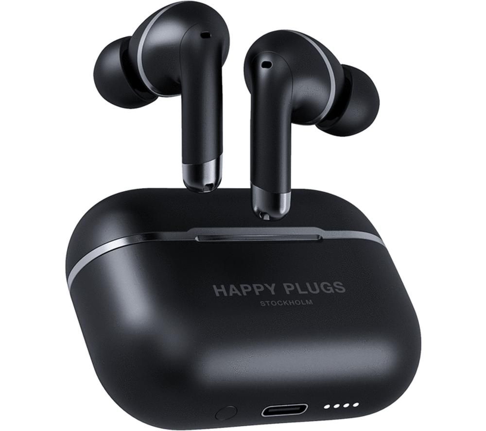 HAPPY PLUGS Air 1 Wireless Bluetooth Noise-Cancelling Earphones - Black