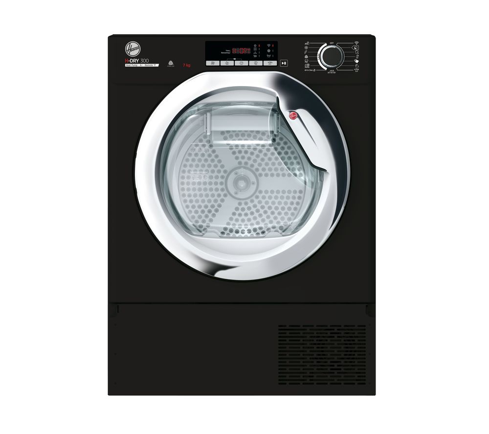 HOOVER BHTDH7A1TCEB WiFienabled Integrated 7 kg Heat Pump Tumble Dryer