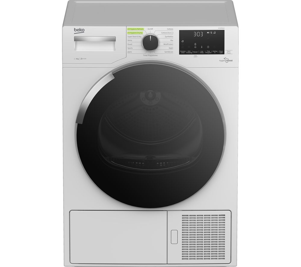 BEKO Pro HygieneShield DHY9P56VW 9 kg Heat Pump Tumble Dryer - White