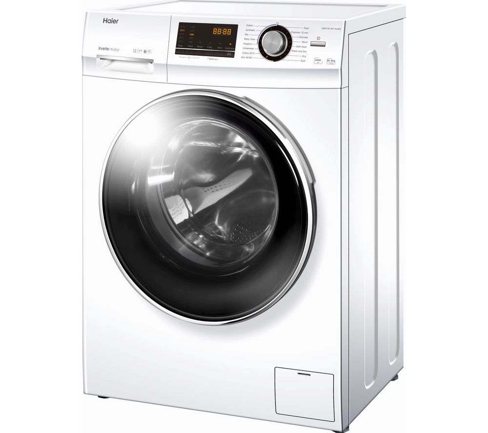 HAIER 636 Series HWD100-BP14636N 10 kg Washer Dryer - White