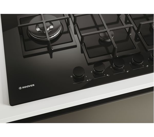 33802792 HOOVER HVG7W4BSB 75 Gas Hob Black Currys Business