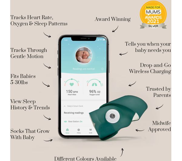 Buy Owlet Baby Monitor Duo Smart Sock Cam Bundle Deep Sea Green Free Delivery Currys