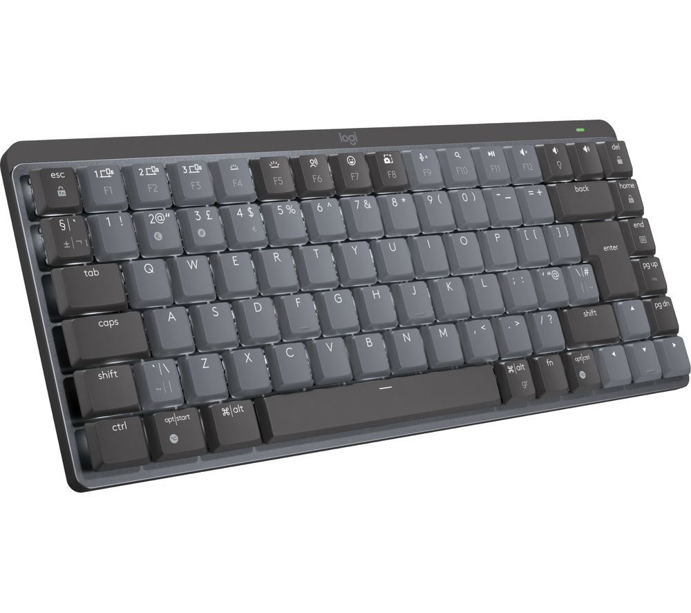 LOGITECH MX Mini Tactile Quiet Wireless Mechanical Keyboard Graphite