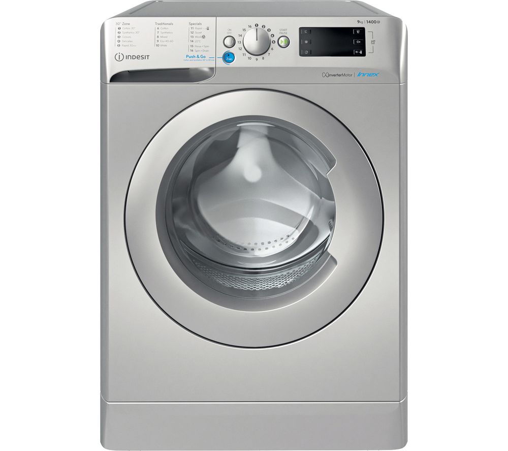 BWE 91496X S UK N 9 kg 1400 Spin Washing Machine - Silver