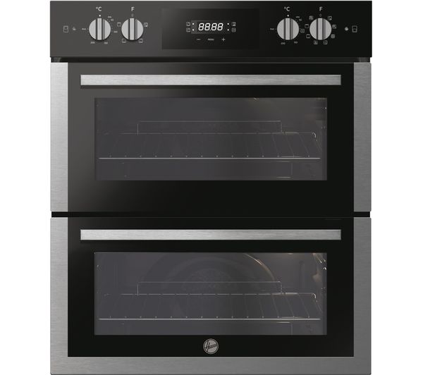 Image of HOOVER HO7DC3UB308BI Electric Built-under Double Oven - Black & Stainless Steel