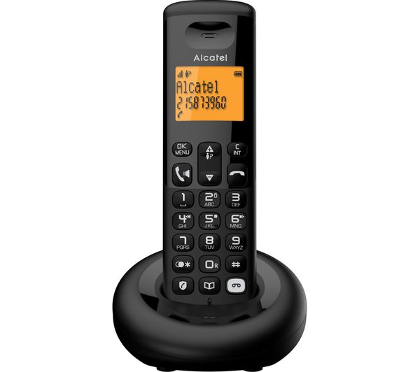 E260 Svoice TAM Cordless Phone - Black