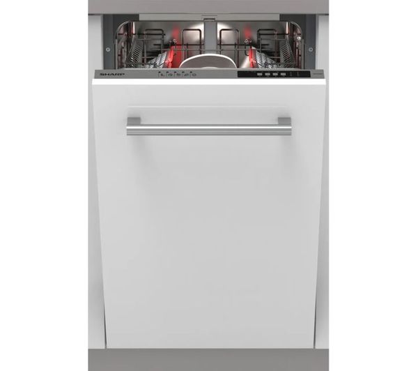 Sharp Qw Ns14i49ex En Slimline Fully Integrated Dishwasher