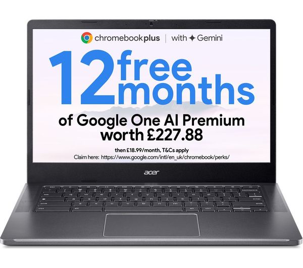Acer 514 14 Chromebook Plus Intel® Core™ I3 128 Gb Emmc Grey