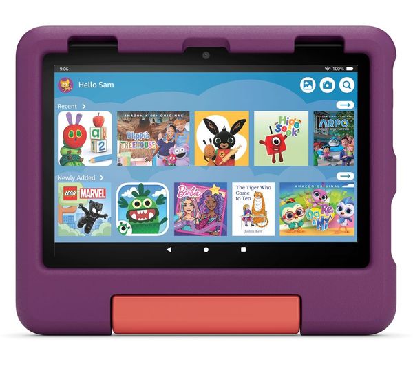AMAZON Fire HD 8 Kids (ages 3-7) Tablet (2024) - 32 GB, Grape