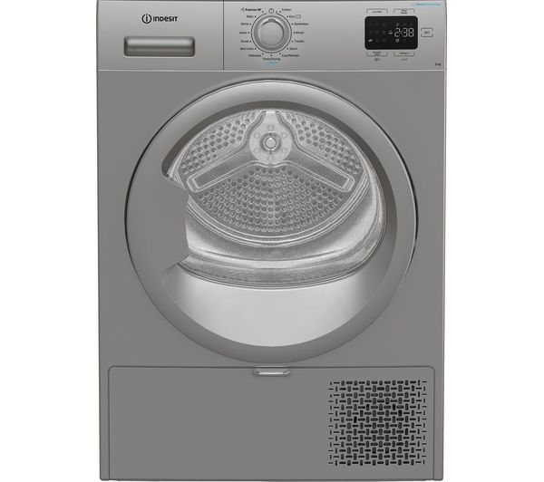 Indesit C Yd 92d Ss Uk 9 Kg Heat Pump Tumble Dryer Silver