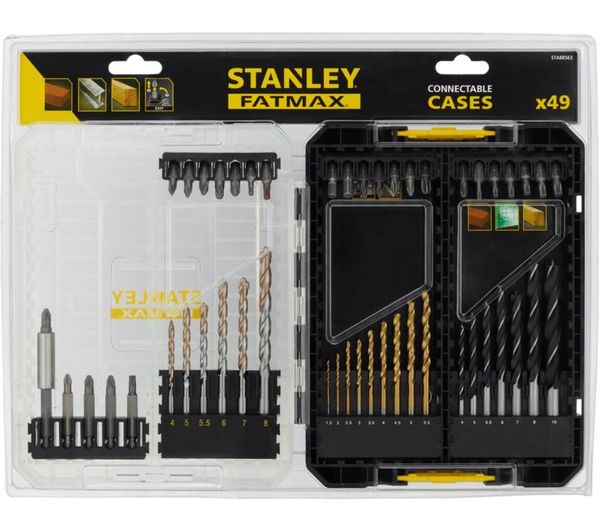 Stanley Fatmax Drill Screwdriver Bit Set 49 Piece