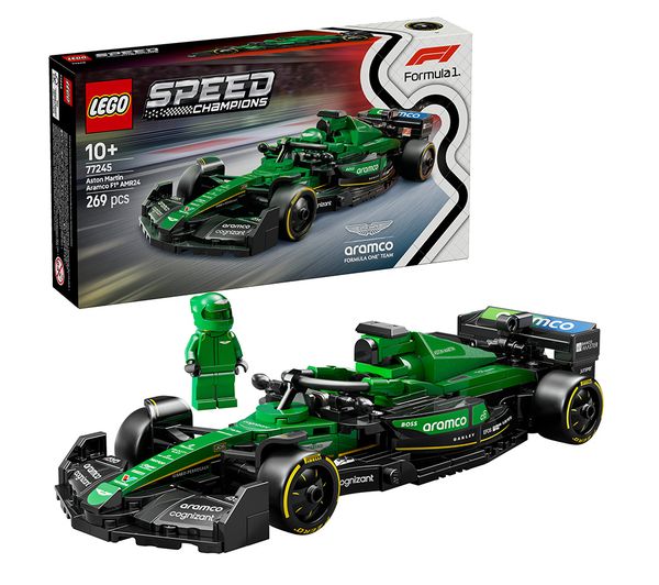 Lego Speed Champions 77245 Aston Martin Aramco F1 Amr24 Race Car Set