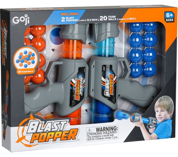 An image of GOJI GBLAST26 Blast Popper Set - Grey & Blue/Orange