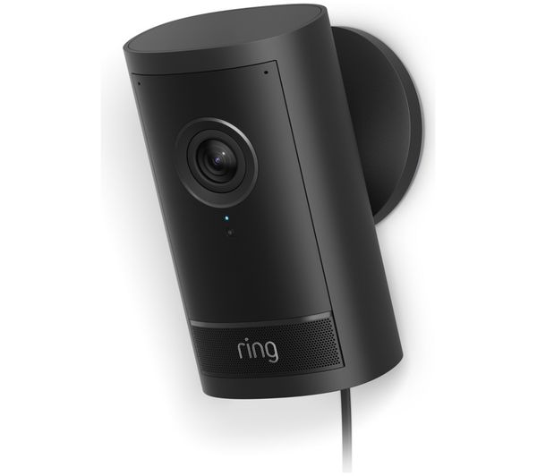 An image of RING Outdoor Cam Pro Plug-In Retinal 4K WiFi Security Camera - Black