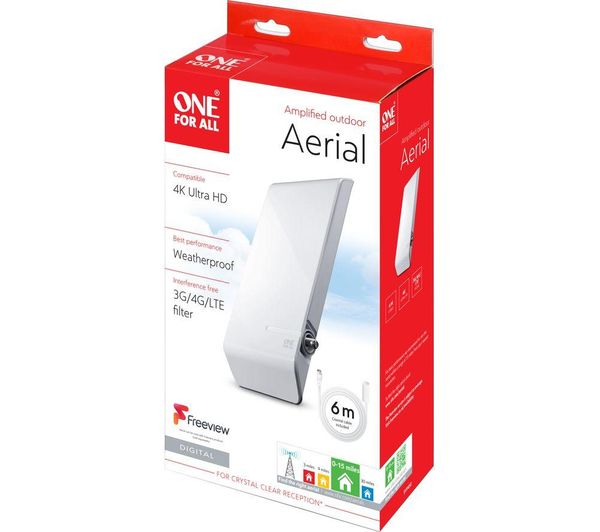 One For All Amplified Outdoor Digital TV Aerial