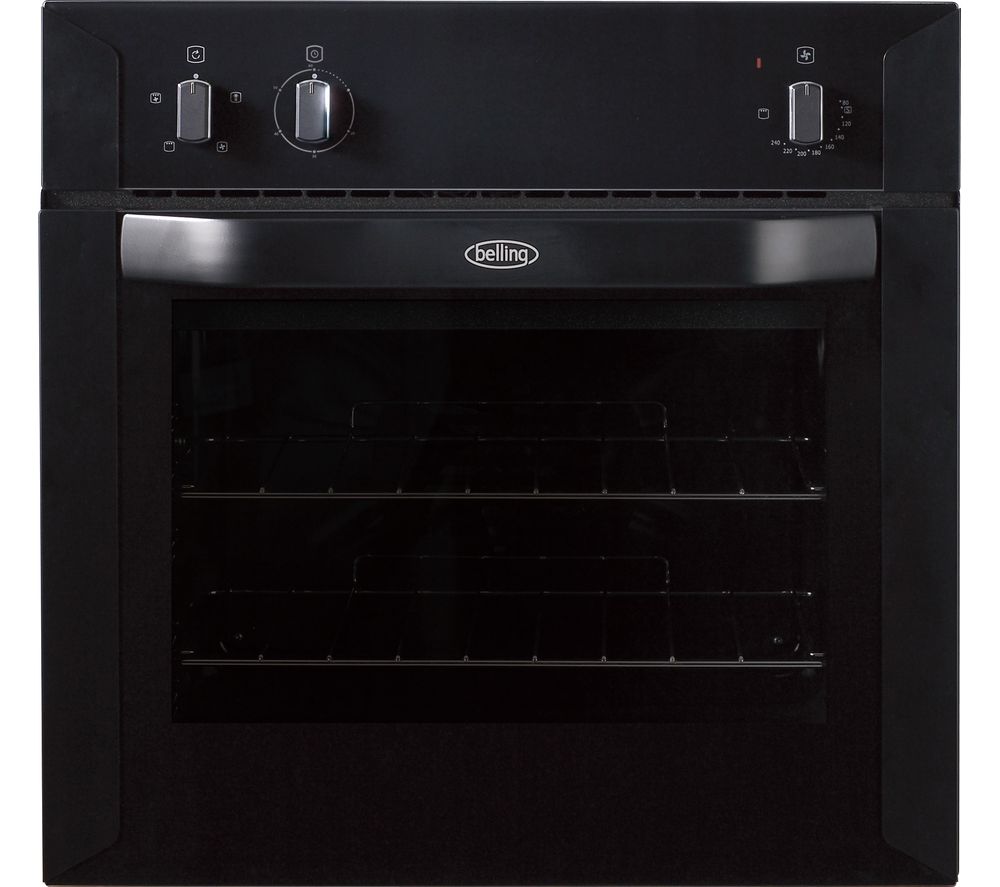 BELLING BI60F Electric Oven – Black, Black