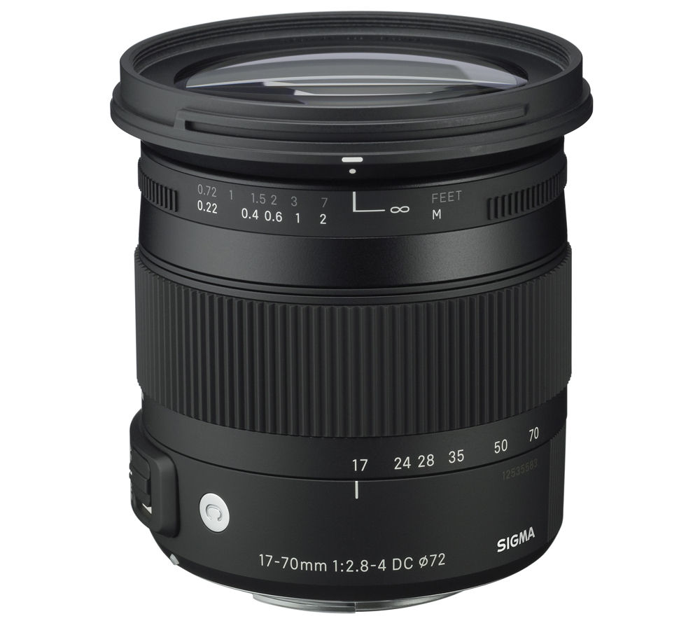 SIGMA 17-70 mm f/2.8-4 DC HSM OS Wide-angle Zoom Lens with Macro - for Canon