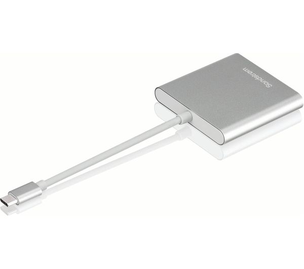SANDSTROM S3IN1CA17 USB C to Multi Adapter