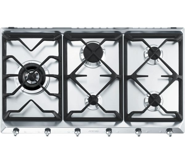 SMEG SE97GXBE5 Gas Hob - Stainless Steel, Stainless Steel