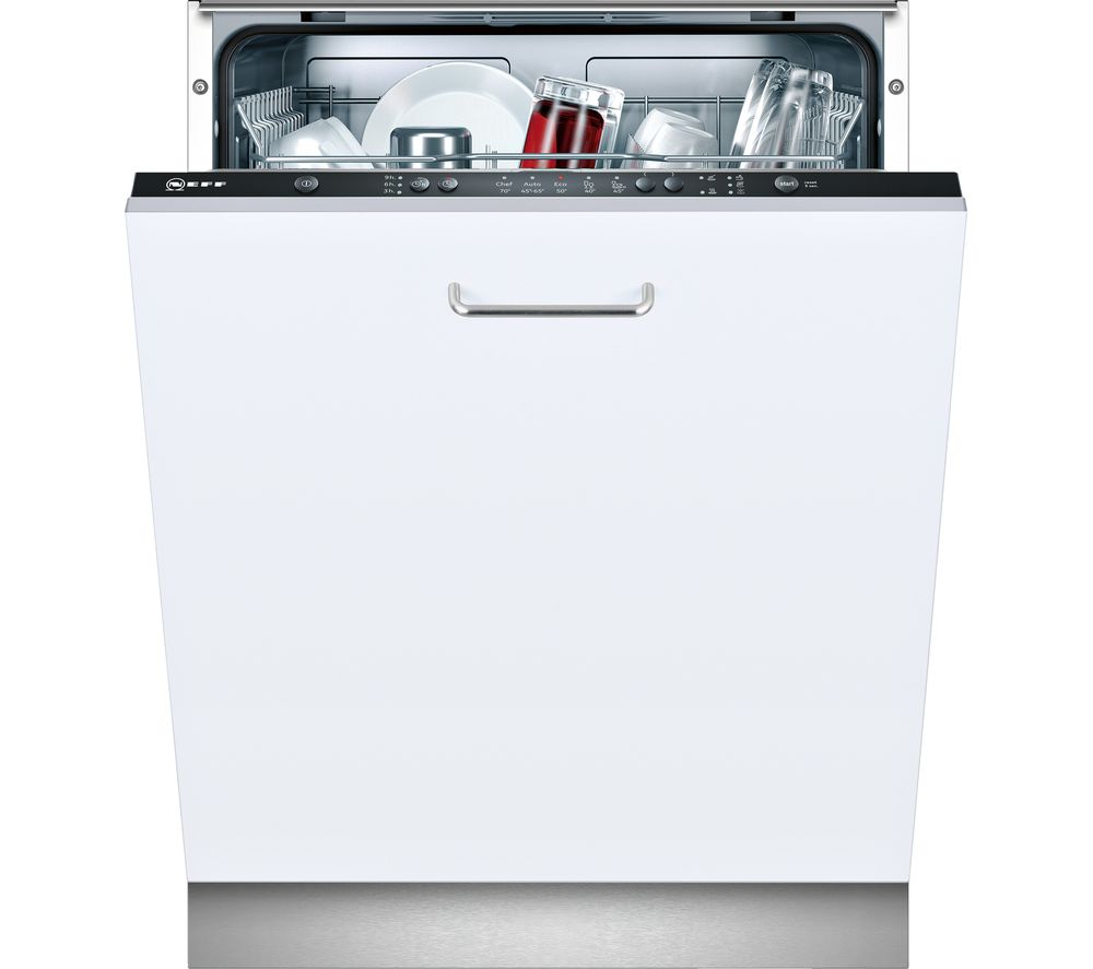 neff s583c50x0g integrated slimline dishwasher