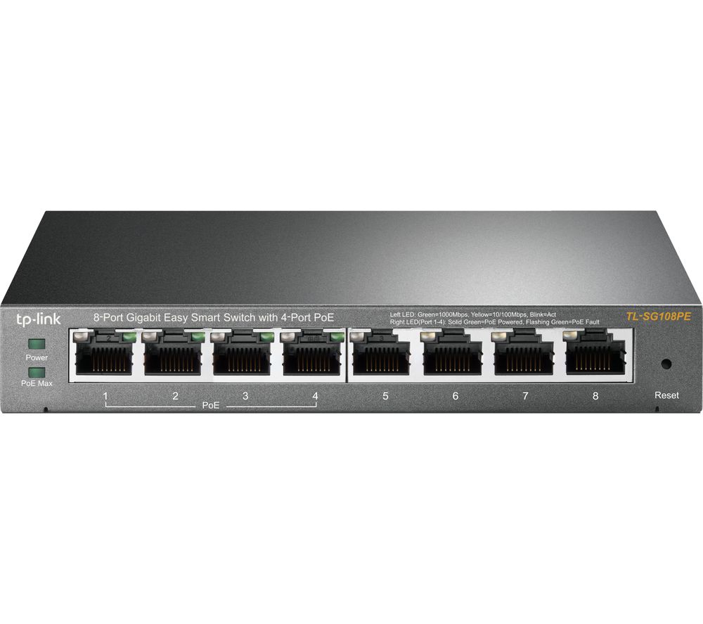 TL-SG108PE Managed Network Switch - 8 Port