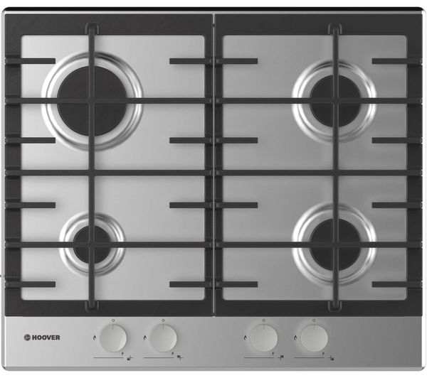 Image of HOOVER H-HOB 300 GAS HHG6BRMX 60 cm Gas Hob - Stainless Steel