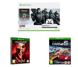 MICROSOFT Xbox One S Gears 5 Special Edition Bundle, Tekken 7 & Project Cars 2 Bundle