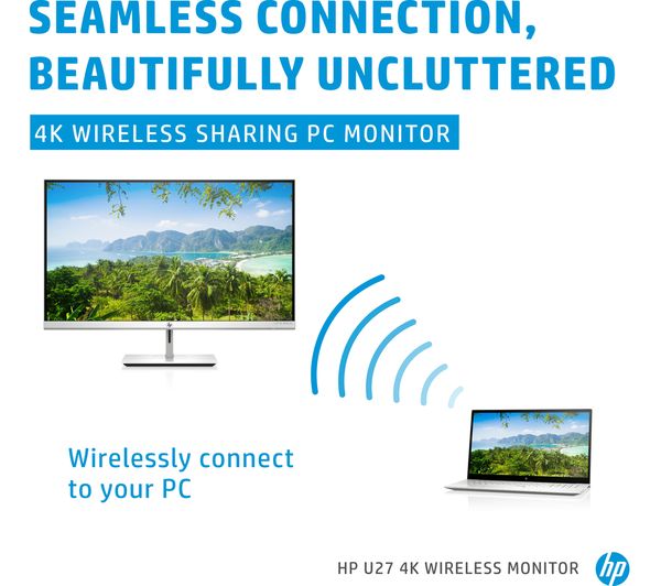 Hp - HP U27 4K Wireless 9TQ13AA#ABB - Moniteur PC - Rue du Commerce