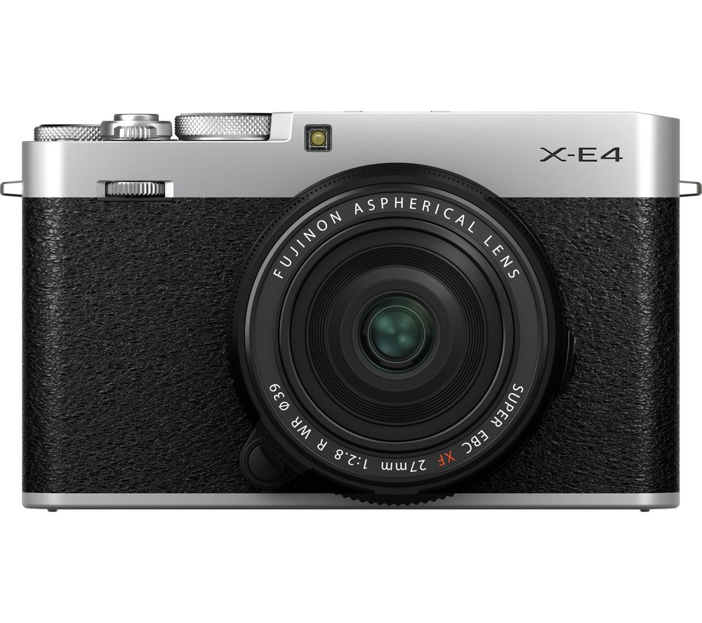 X-E4 Mirrorless Camera with FUJINON XF 27 mm f/2.8 R WR Lens - Silver