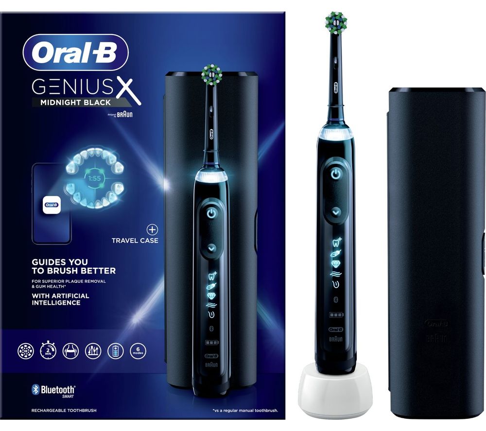 ORAL B Genius X Electric Toothbrush - Black, Black