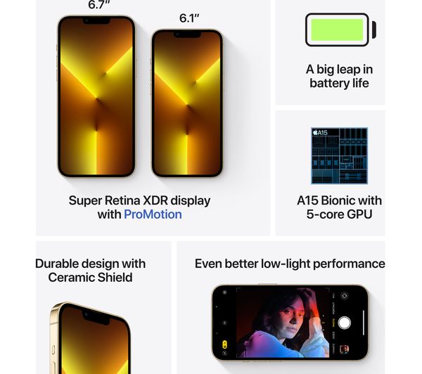 Apple iPhone 13 Pro Max - 1 TB, Gold 7