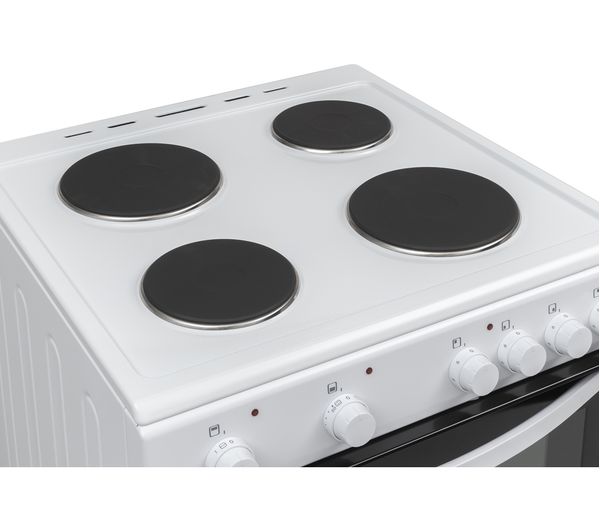  ESSENTIALS CFTE60W22 60 cm Electric Solid Plate Cooker White
