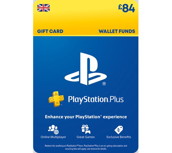 PLAYSTATION Plus £84 Gift Card
