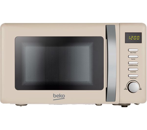 Image of BEKO MOC20200C Compact Solo Microwave - Cream