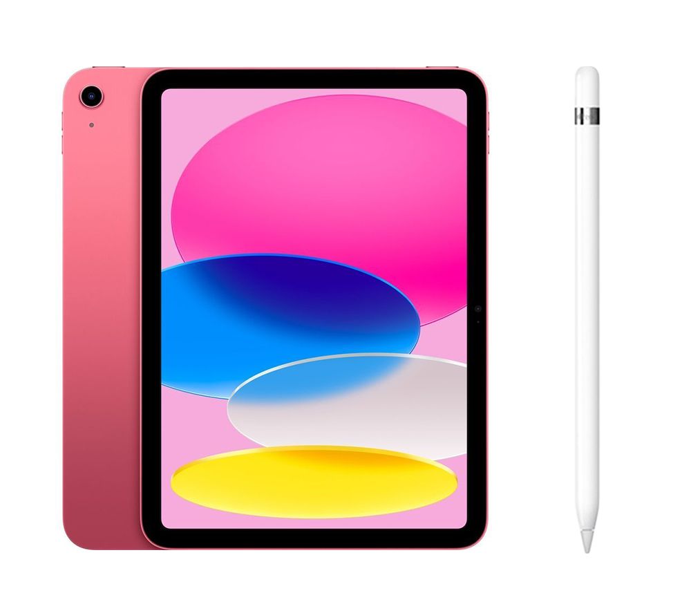 10.9” iPad (2022, 256 GB, Pink) & Pencil (1st Generation) Bundle