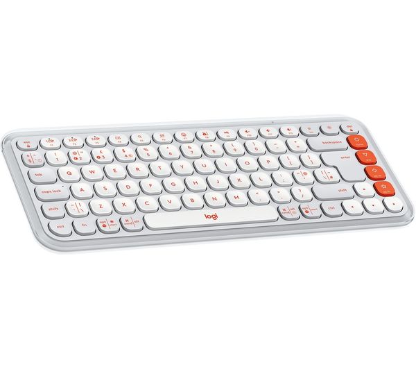 Logitech Pop Icon Keys Wireless Keyboard White