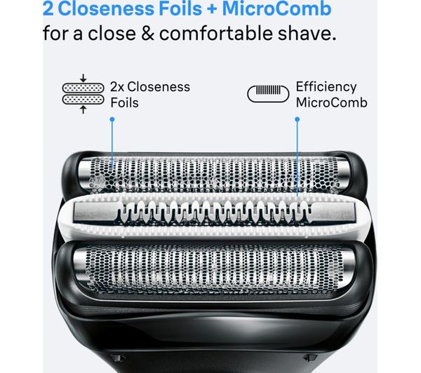 BRAUN Series 3+ 3040s Electric Wet & Dry Foil Shaver - Black - BRA3040 ...
