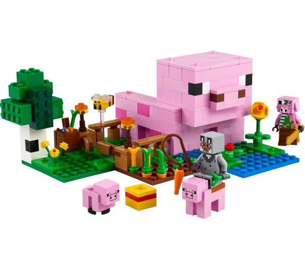 An image of LEGO Minecraft 21268 The Baby Pig House Set