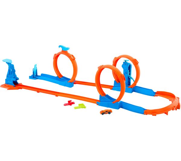 An image of HOT WHEELS Track Creator Triple Loop Frenzy Kit