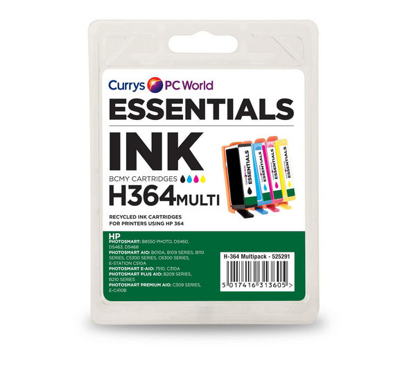 ESSENTIALS HP364 Cyan, Magenta, Yellow & Black HP Ink Cartridges - Multipack